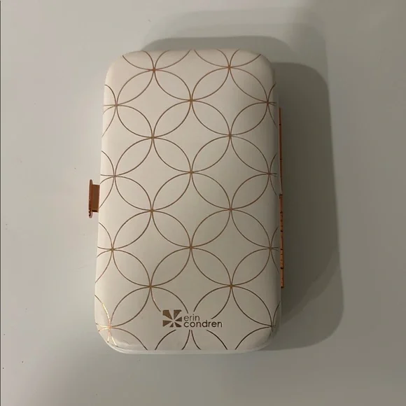 *RARE* Erin Condren Manicure Kit in Cream and Rose Gold Mid Century Circle Case - Picture 2 of 4